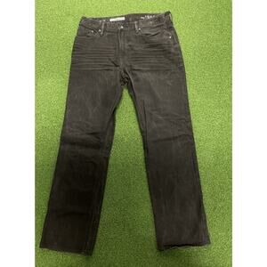 Gap 1969 Jeans Mens 33x32 Black Standard Straight Dark Wash Mid Rise Denim